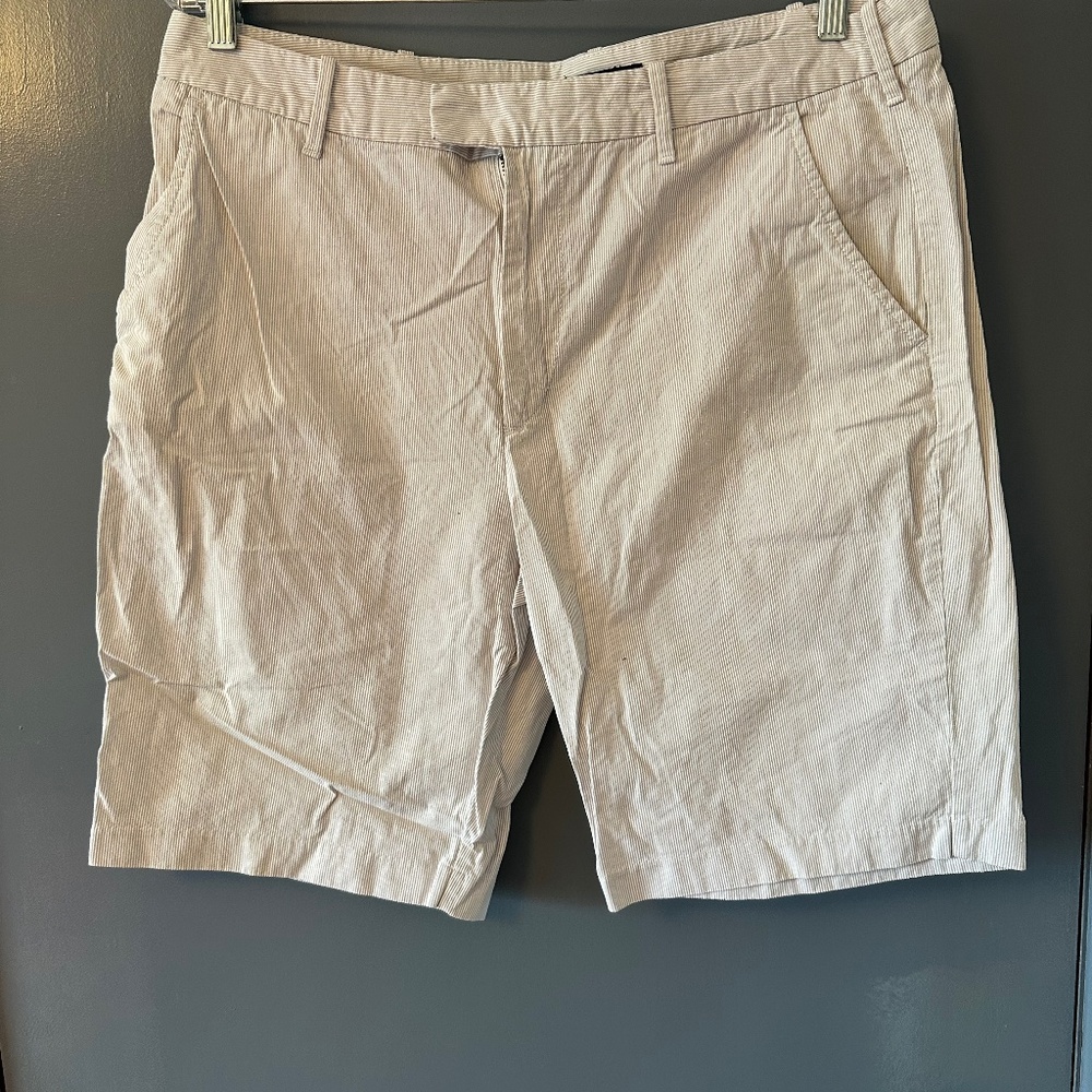 Express Pinstriped blue/white size 34 shorts